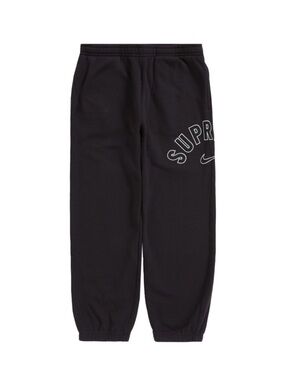 Black supreme x Nike sweatpants